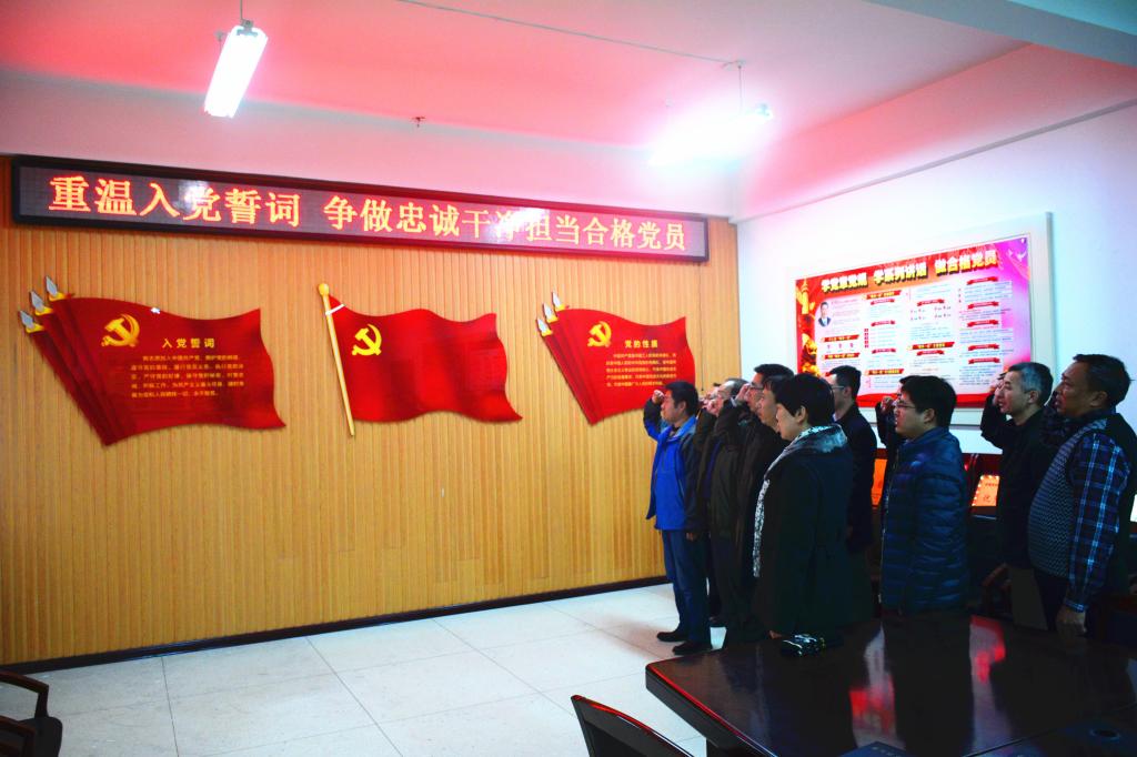 党委办公室支部与结对共建支部联合举行重温入党誓词活动